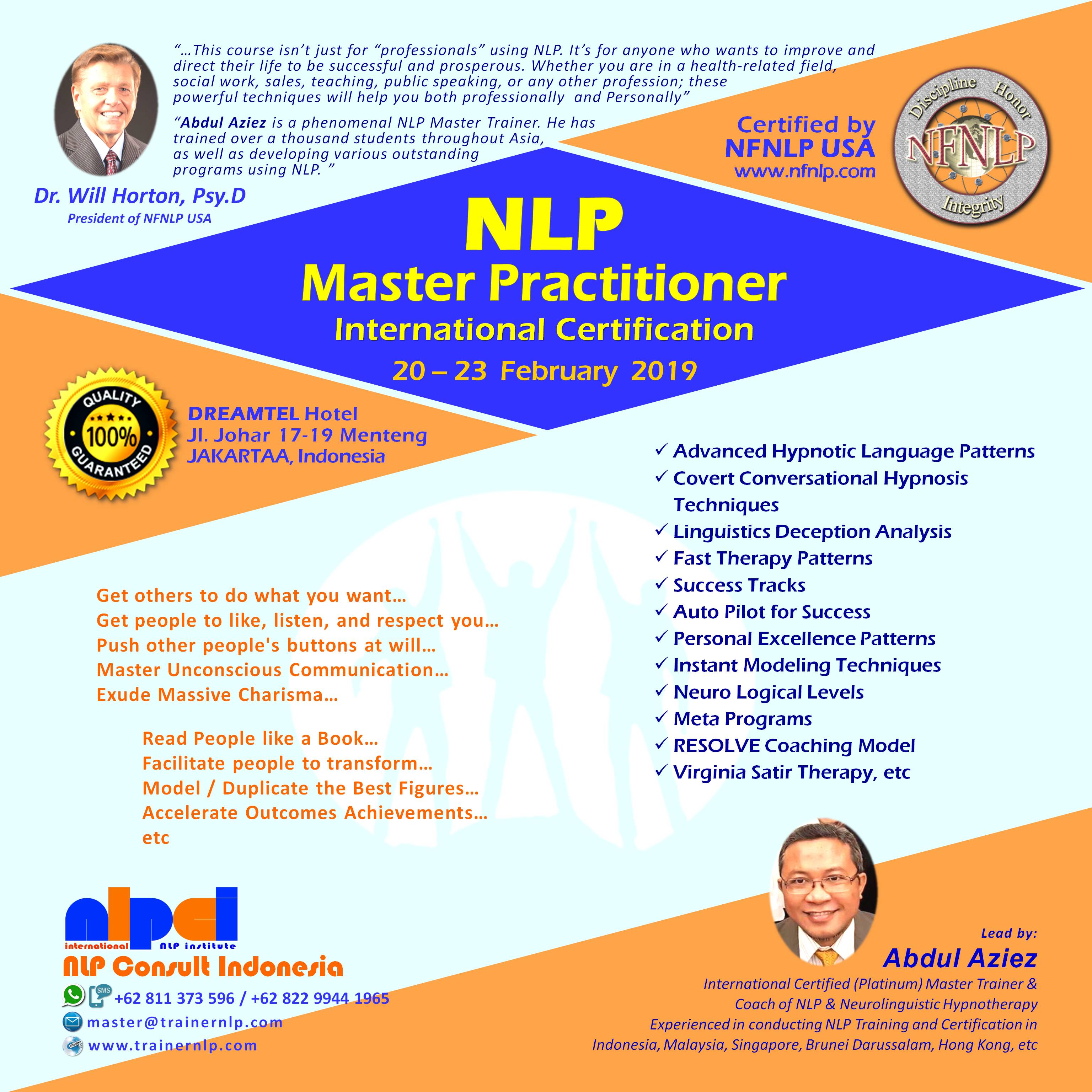 NLP Master Practitioner